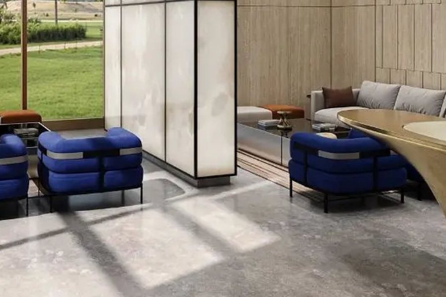 Clubhouse lounge and reception – L&T Realty Sector 86 Gurgaon