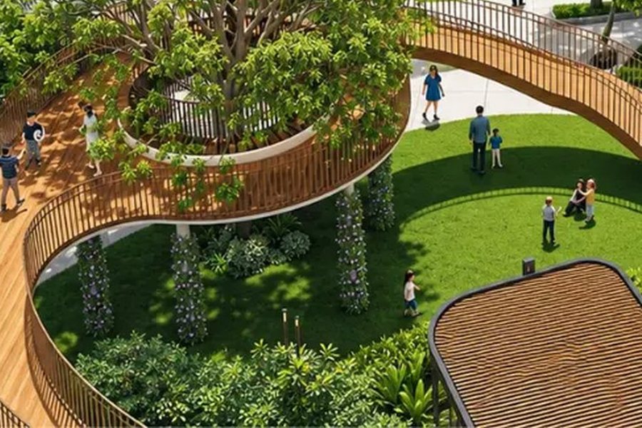 Landscaped walkways and family spaces – L&T Realty Sector 86 Gurgaon