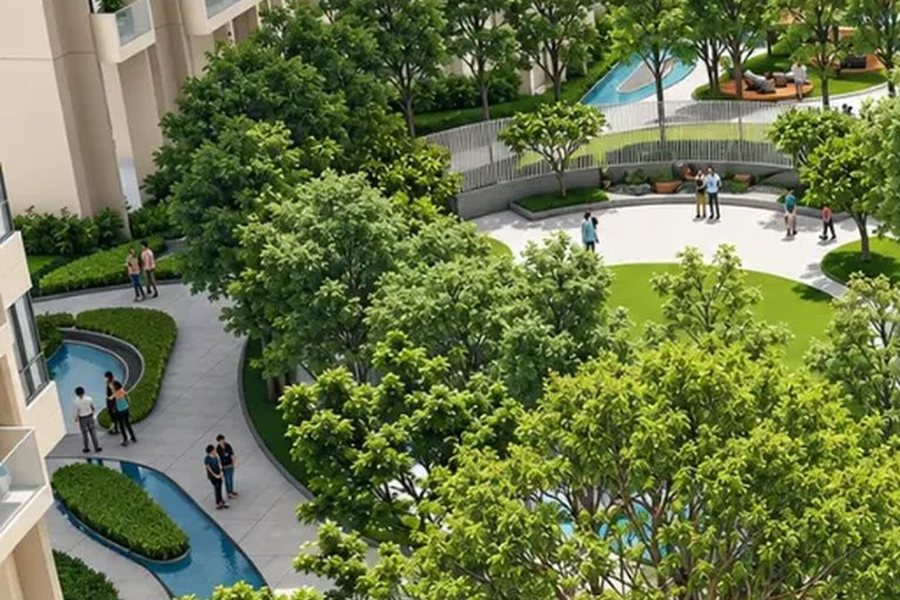 Water and landscape from above – L&T Realty Sector 86 Gurgaon