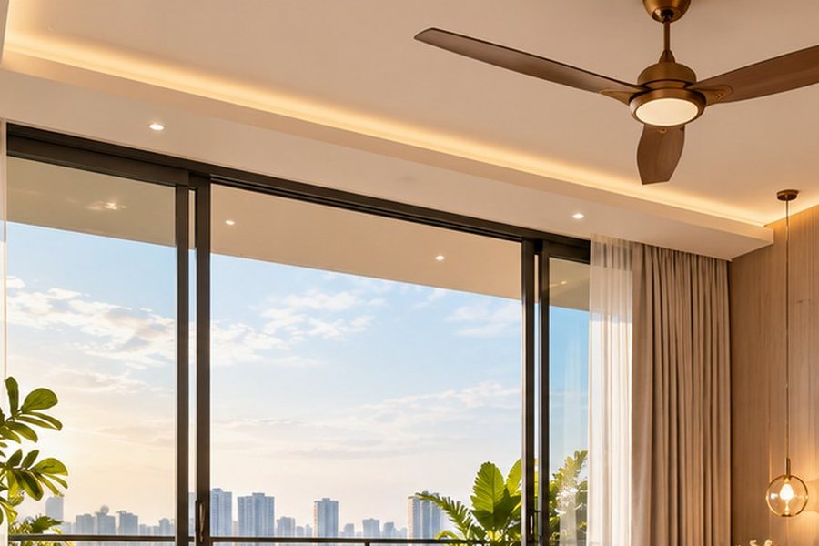 Lounge seating in a bright residents’ lobby – L&T Realty Sector 86 Gurgaon
