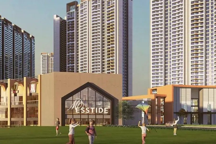 Entrance plaza and towers – connected setting – L&T Realty Sector 86 Gurgaon